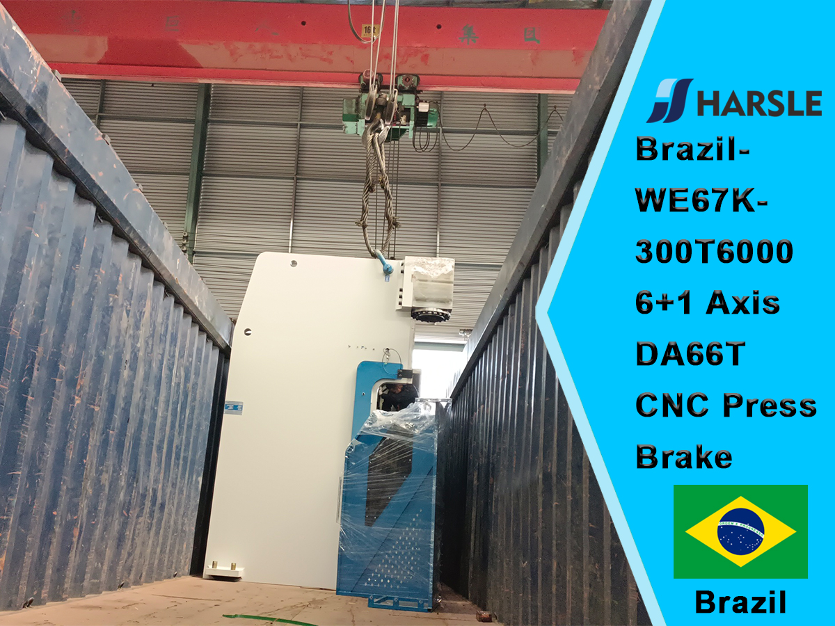 Brasilien-WE67K-300T6000 6+1 Achse DA66T CNC Pressbremse 