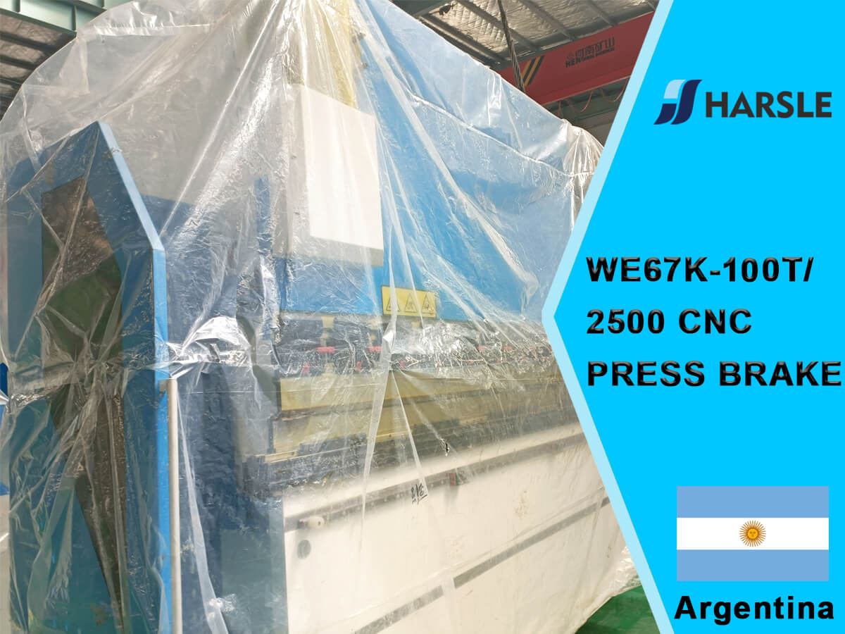 Argentinien-WE67K-100T/2500 CNC Pressbremse mit DA66T-System 8+1 Achse