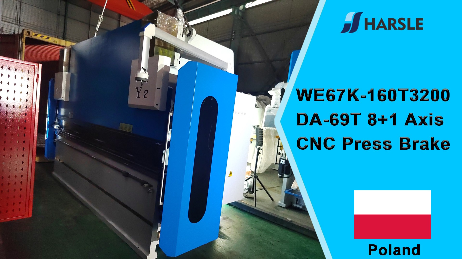 Polen-WE67K-160T3200 DA-69T 8+1 Achsen CNC-Abkantpresse