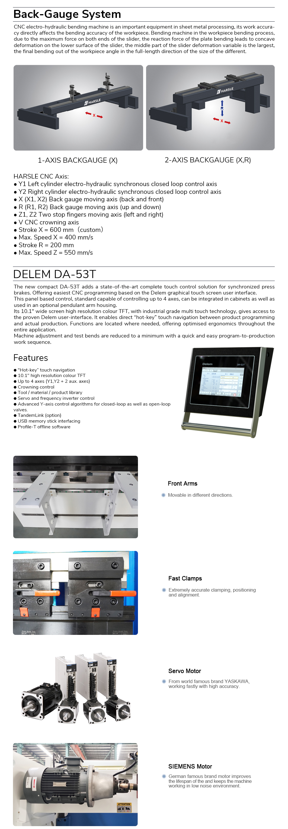 Biegemaschine mit DA53T