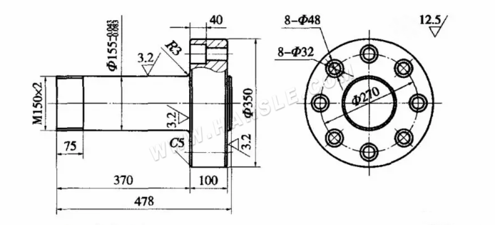 Reparatur der Hydraulikpresse mit vier Säulen