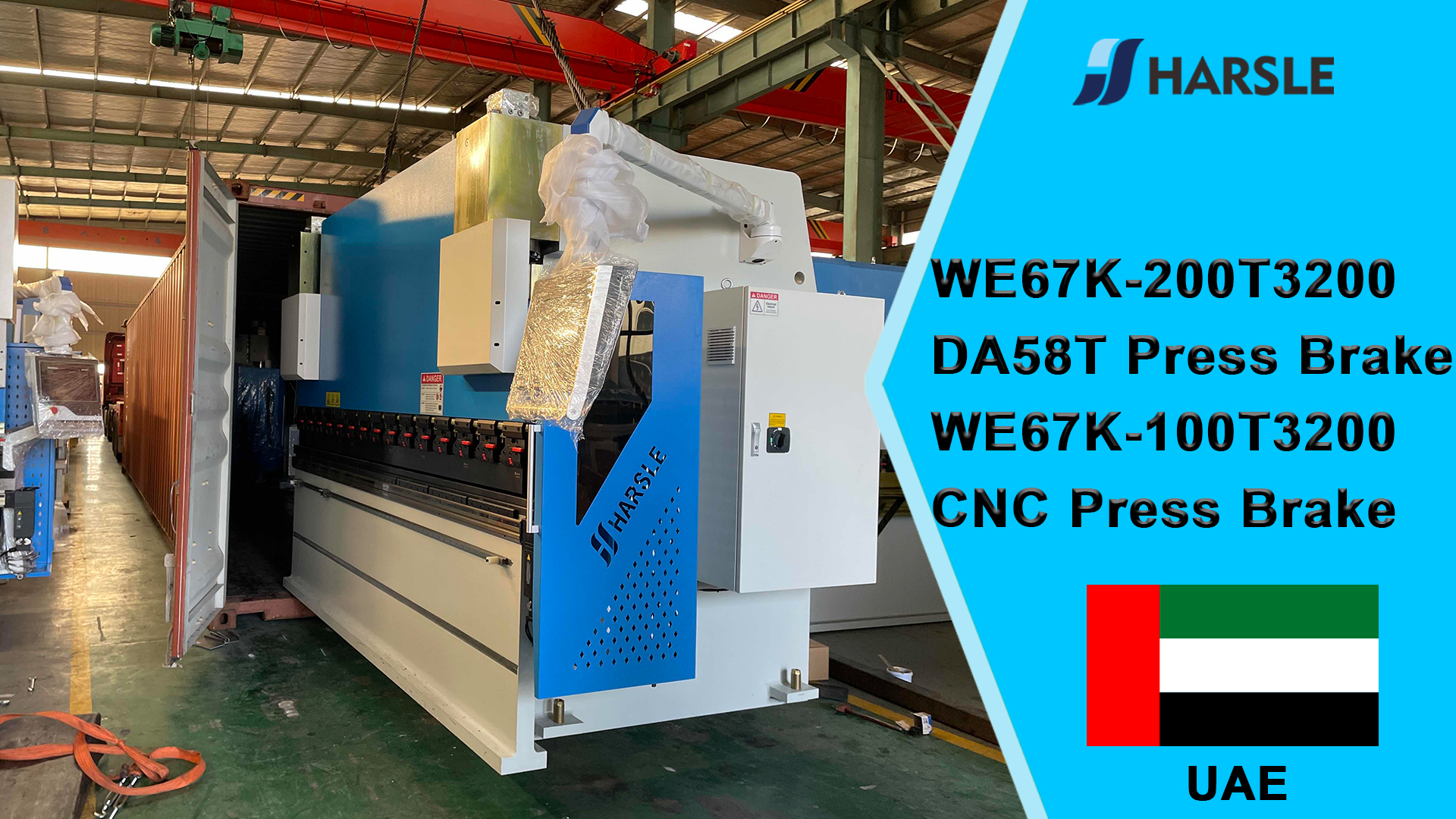 UAE-WE67K-200T3200 DA58T Abkantpresse WE67K-100T3200 CNC-Abkantpresse