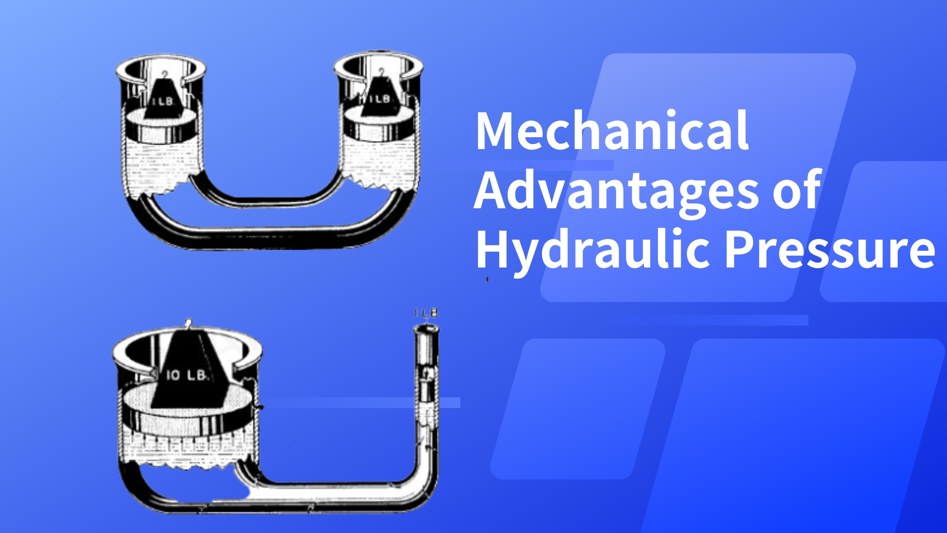 Mechanische Vorteile des hydraulischen Drucks