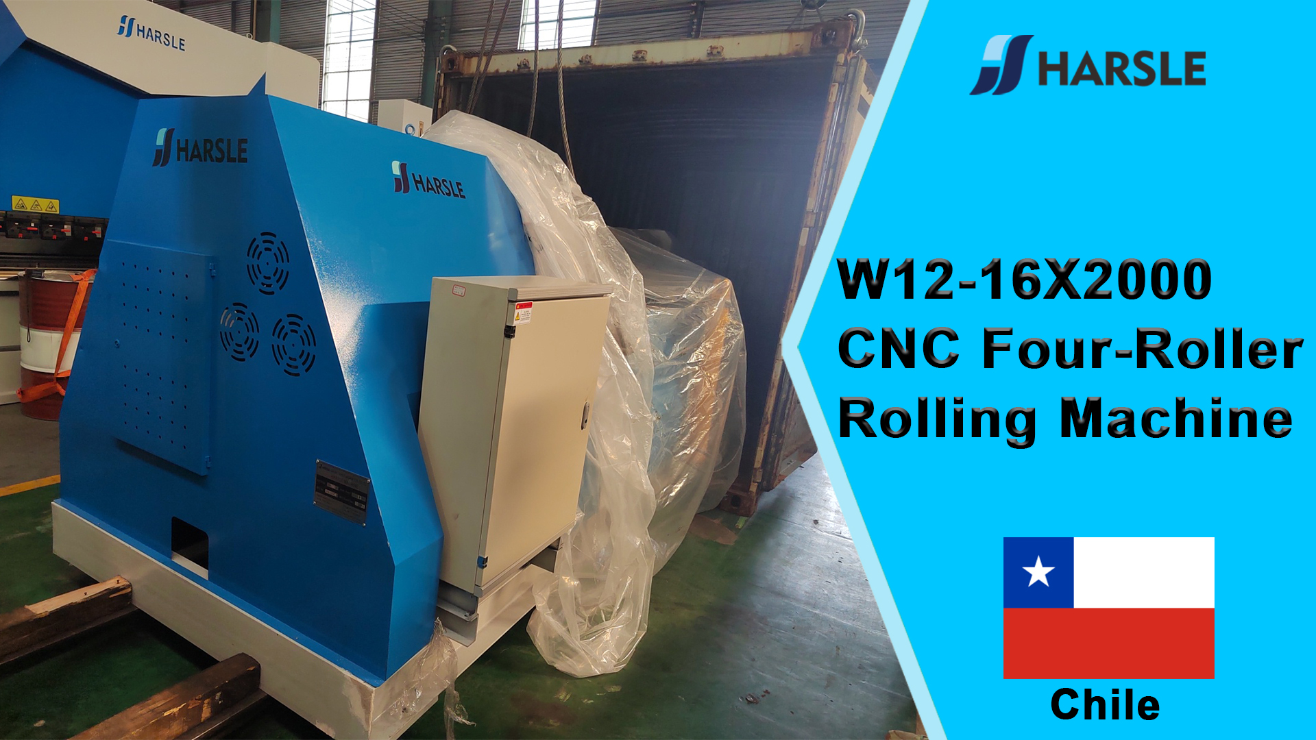 Chile-W12-16X2000 CNC-Vierwalzenwalzmaschine