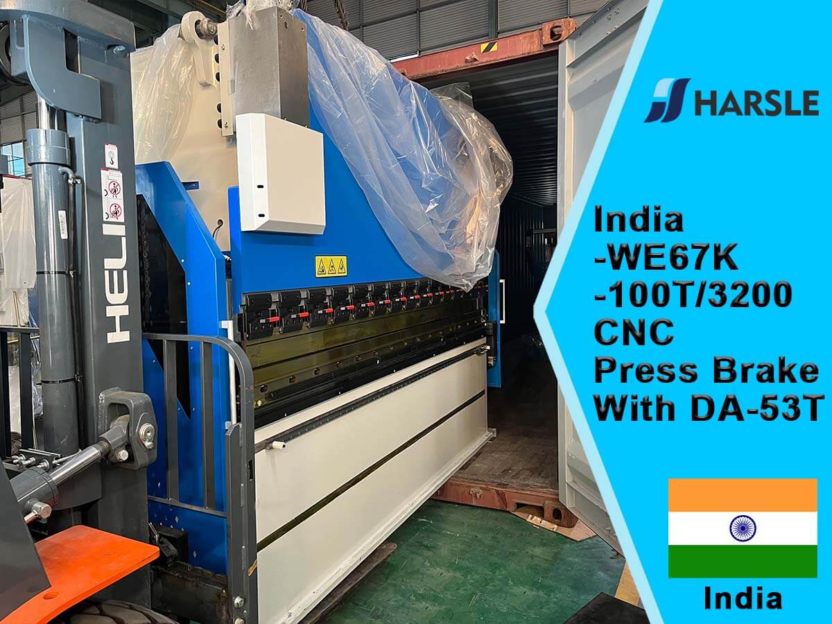 Indien-WE67K-100T/3200 CNC Pressbremse mit DA-53T-System