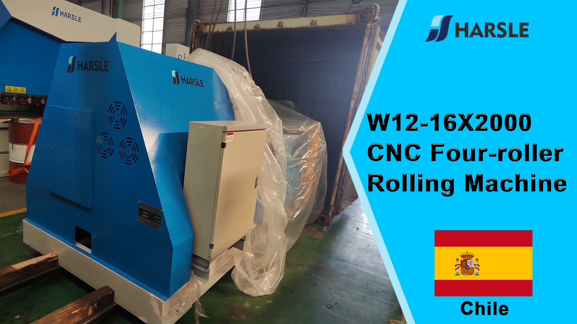 Chile-W12-16X2000 CNC-Vierwalzenwalzmaschine