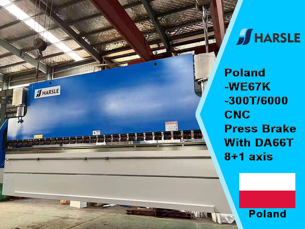 Polen-we67K-300T/6000 CNC Drücken Sie die Bremse mit DA66T-System 8+1-Achse