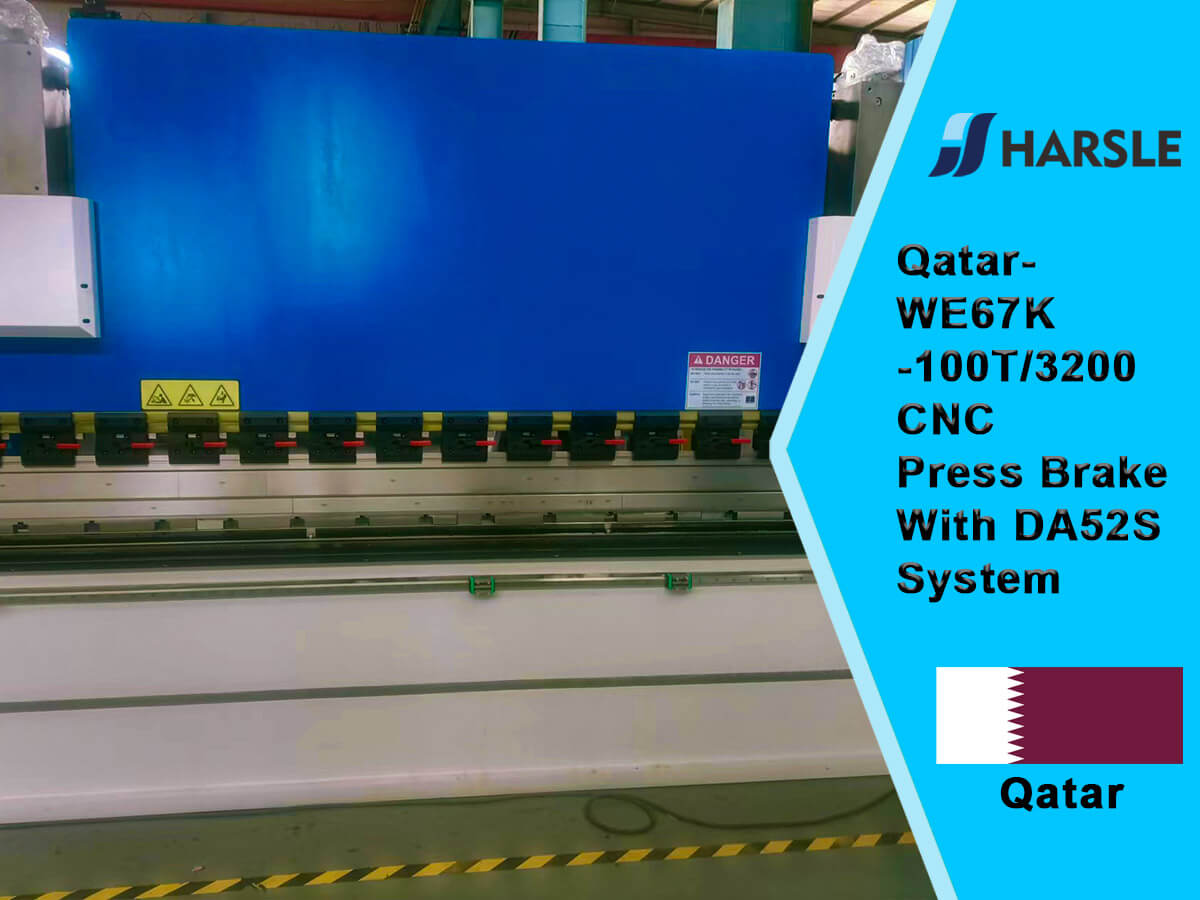 Qatar-WE67K-100T/3200 CNC Pressbremse mit DA52S-System