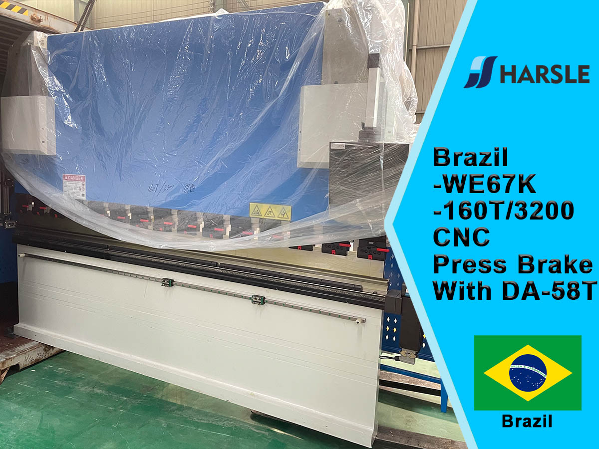 Brasilien-WE67K-160T/3200 CNC Pressbremse mit DA-58T