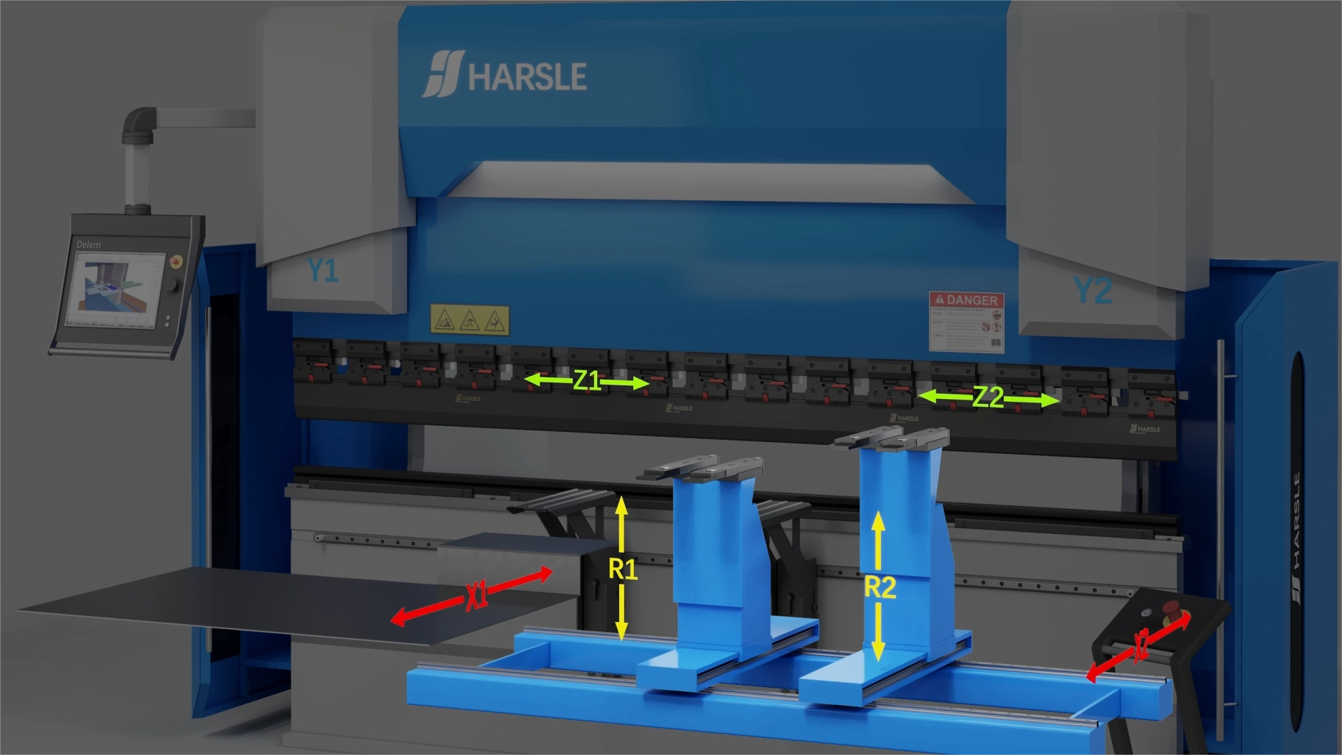 Erläuterung der Achse der CNC-Abkantpresse