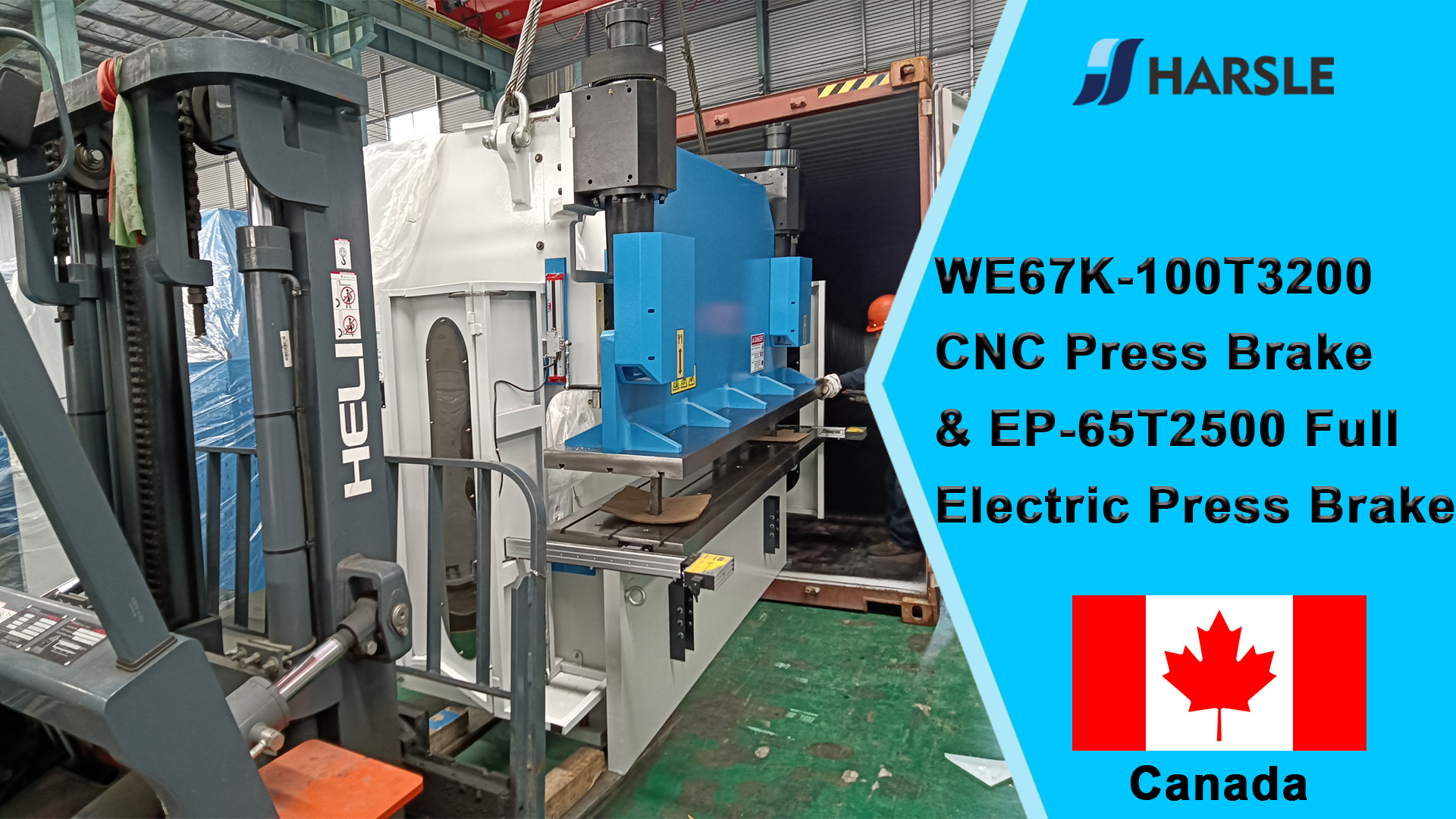 Kanada-WE67K-100T3200 CNC-Abkantpresse und EP-65T2500 vollelektrische Abkantpresse