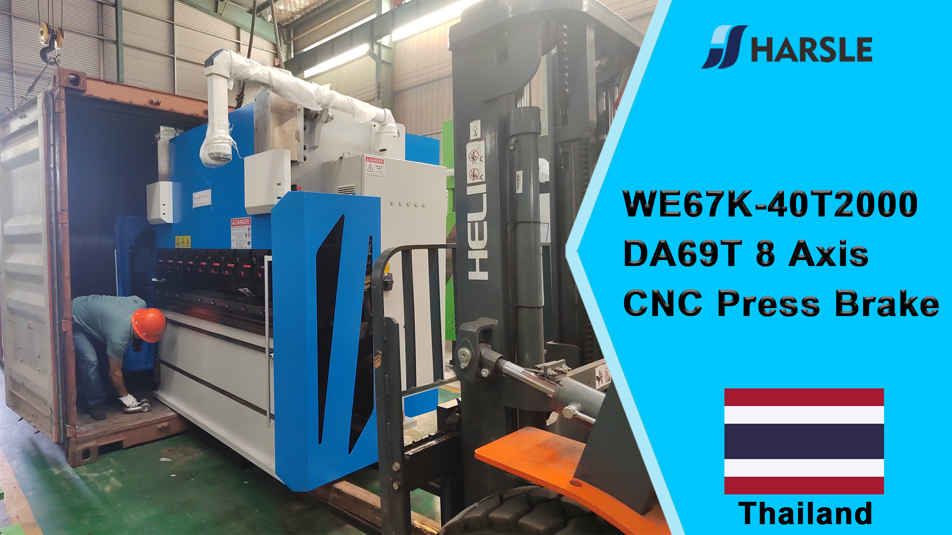 Thailand-WE67K-40T2000 DA69T 8-Achsen-CNC-Abkantpresse