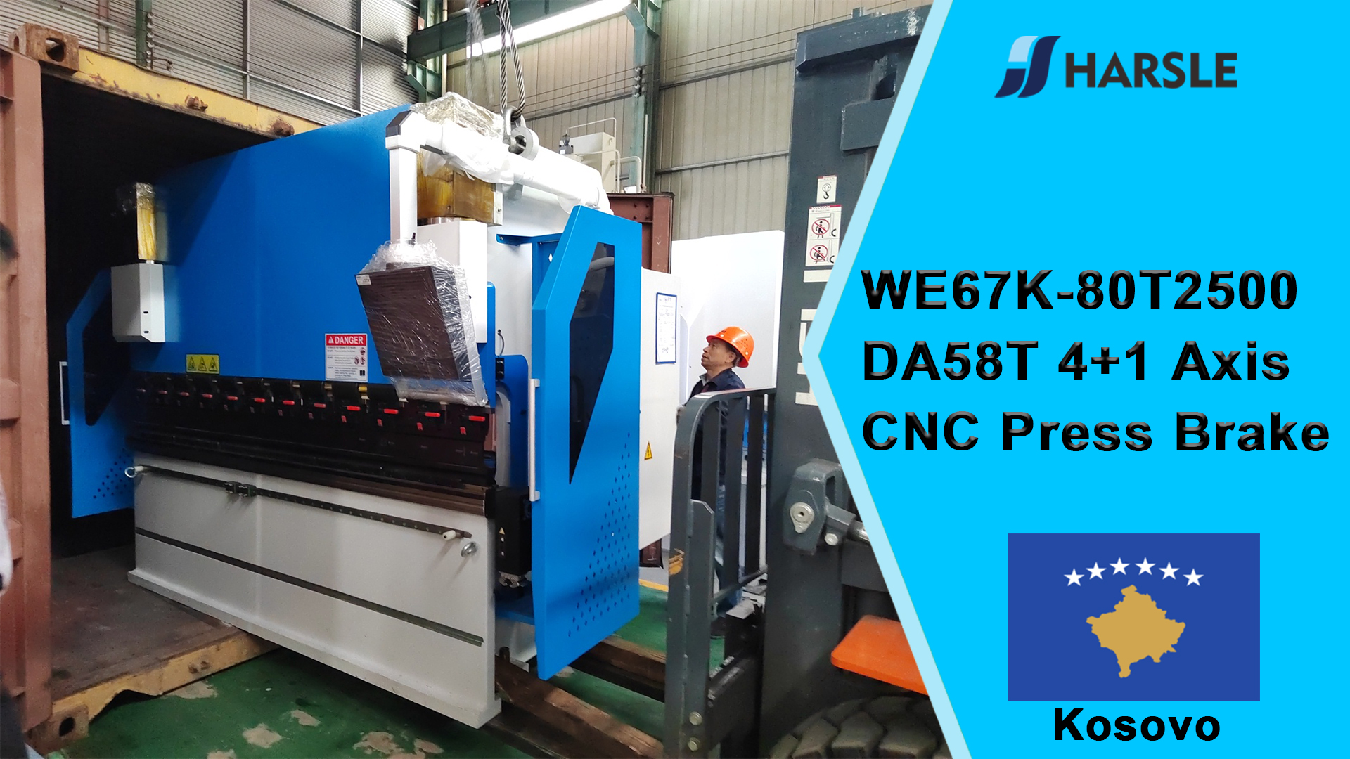 Kosovo-WE67K-80T2500 DA58T 4+1-Achsen-CNC-Abkantpresse