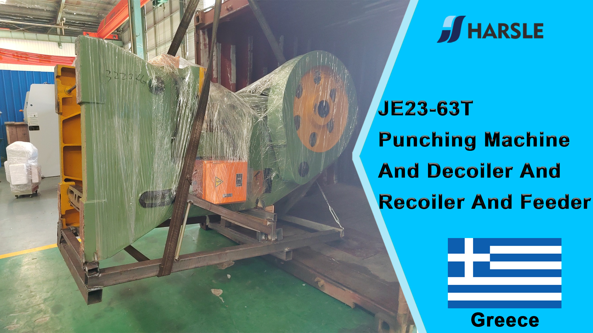 Griechenland-JE23-63T Stanzmaschine und Decoiler und Recoiler und Feeder