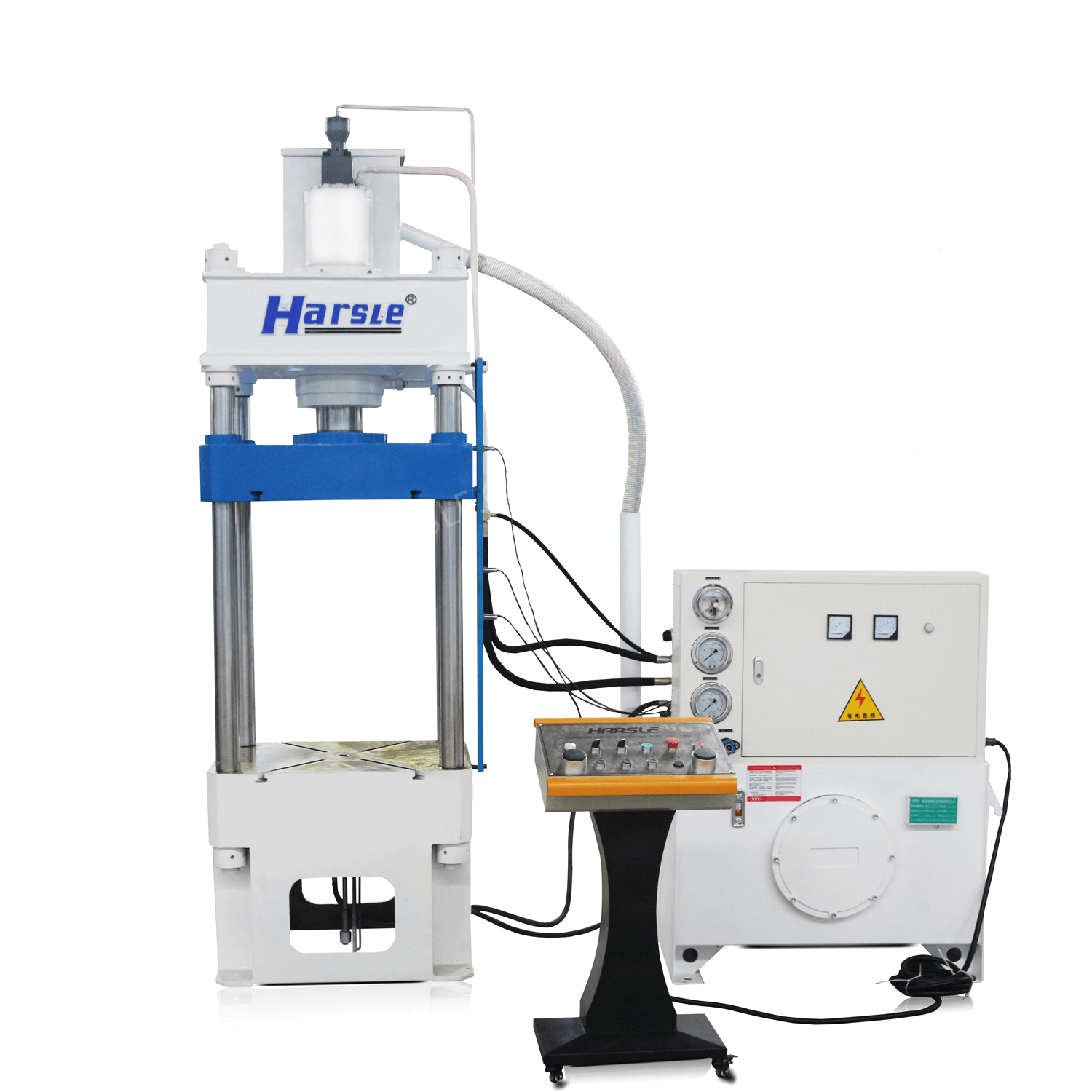 Funktionsprinzip der Vier-Säulen-hydraulische Presse